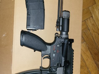 Airsoftová zbraň 416 GBB - celokov, BlowBack, čierna