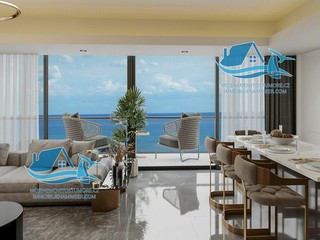 Luxusní prostorný byt v nejluxusnějším projektů u moře na Kypru