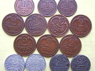drobné mince RAKÚSKO-UHORSKO a NEMECKÁ RÍŠA