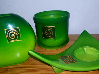 Zelená keramika - set