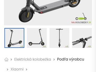 Elektrická kolobežka xiaomi mi electric scooter202