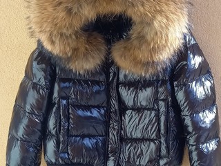 Dámska zimná luxusná bunda s pravou kožušinou