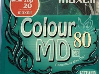 Maxell - MD 80 min / Green / Minidisc / nové