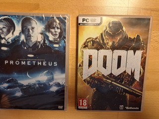 Dvd film Prometheus, Dvd hra na PC Doom