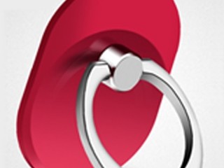 červený držiak na mobil prsteň- Ring holder