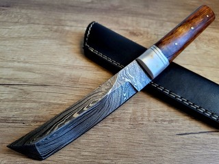 Damaškový nôž TANTO 24 cm ručně vyrobeno + pouzdro