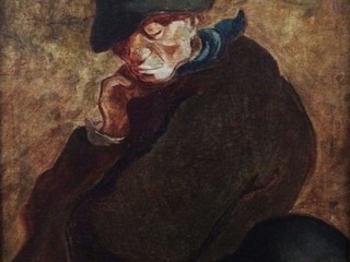 Jozef Cincík - Sedliaci, olej na plátne