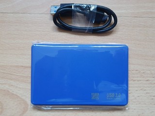 Externý BOX USB3 0 na 2 5 SATA HDD SSD - modrý
