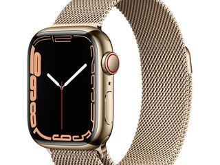Apple watch 7 stainless steel GOLD milanese loop 4