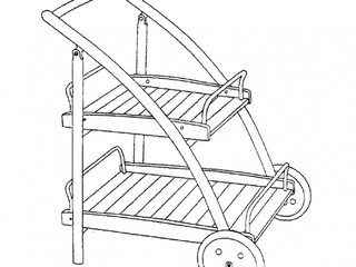 Servisný vozík CHAMPAGNE