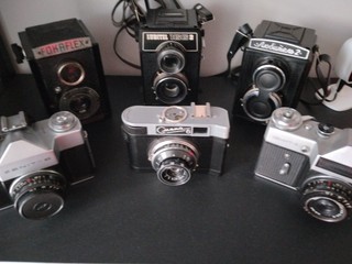 Zbierka starých fotoaparátov