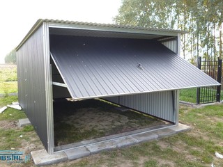 Plechová garáž 3x5 m akrylový plech