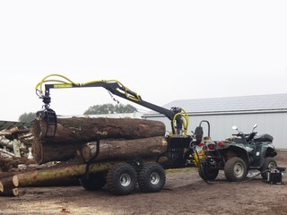 Vývozka - príves na drevo JANSEN HRW-15 1,5T