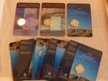 Andorra 2euro coincard 2014+2015+2016+2017+2018
