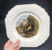 Nelson, hranatý tanier, porcelán