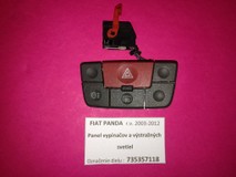 FIAT PANDA vypínač výstražných svetiel 03-12