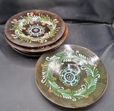 5 tanierov s ihličím, pozdišovská keramika