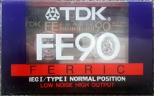 TDK - FE90 min / Normal / audio kazeta / nová