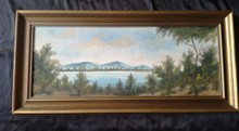 Maľovaný obraz, Pohľad na jazero, Hyrlik