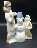 Deti so snehuliakom, porcelán