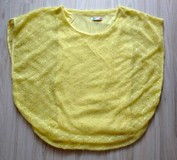 Žlté elastické spoločenské tričko/blúzka, M/L/XL