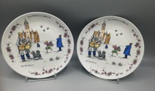 Jlemenau, dekoračné taniere, porcelán