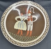 Sedem tanierov pár, pozdišovská keramika