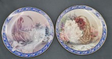 W. S. George, taniere s kvetmi, porcelán