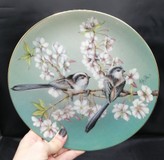 Tanier, porcelán, s motívom vtáčikov