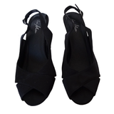 Čierne sandále La Mia, veľ.37