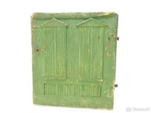 Starožitné drevene dvere - zelené
