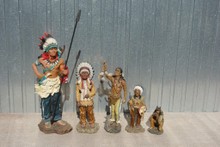 Set indiánskych sošiek – 5 ks .