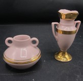 Ružový porcelán, miniatúrne vázičky