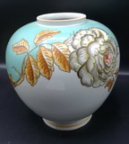 Shaubach kunst, baňatá váza, porcelán